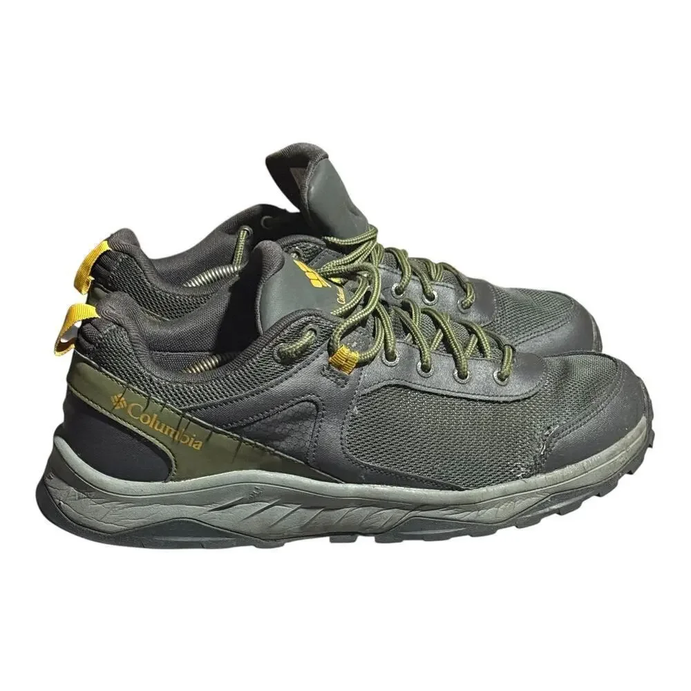 Columbia Omni Grip Hiking Shoes Men's Size 13 Gray Olive Trail Outdoor EcoLT